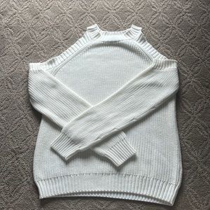 Cut out shoulder sweater